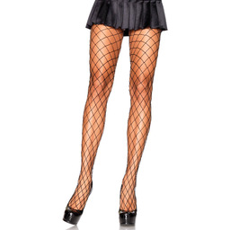 Diamond Fishnet Pantyhose Black