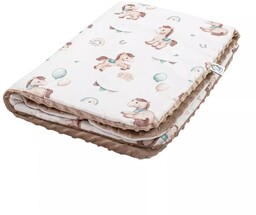 Bonjour Cherie Kocyk średni 75/100 Koniki Minky Beige