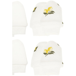 4 pak Niemowlęce rękawiczki bawełniane cytrynki Nicol r.ONESIZE