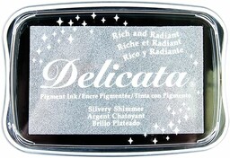 Rayher 29187606 Delicata Metallic poduszka do stempli, błyszcząca,