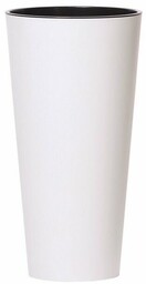 Doniczka TUBUS SLIM z wkładem 30 cm, biały