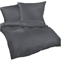 Pościel z kory 180x200 grafitowa jednobarwna 100% bawełna