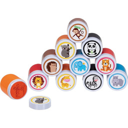 Stempelki pieczątki dla dzieci Zwierzęta egzotyczne Goki 15568