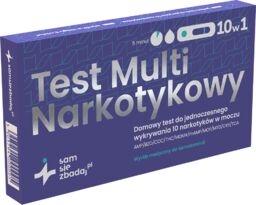 Sam się zbadaj Multi Test Narkotykowy 10w1, domowy