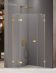 NEW TRENDY EXK-3840 Kabina prysznicowa AVEXA GOLD SHINE