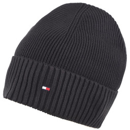 Czapka zimowa Tommy Hilfiger Beanie Pima Cotton black