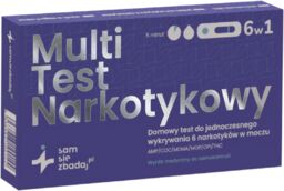 Sam się zbadaj Multi Test Narkotykowy 6w1, domowy