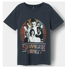 NAME IT T-Shirt STRANGER THINGS 13227698 Granatowy Regular