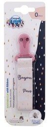 Canpol babies Bonjour Paris Soother Clip With Ribbon