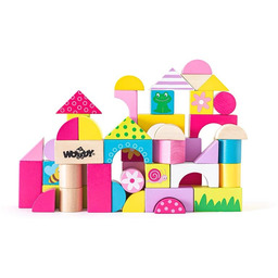 Klocki klocki drewniane z obrazkami 50 szt. 91302