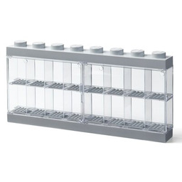Lego Minifigure Display Case na 16 Figurek szary