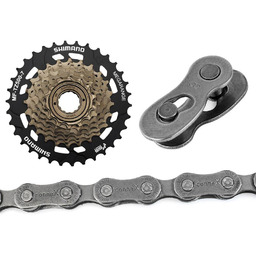 Shimano Zestaw Wolnobieg nakręcany MF-TZ500 MEGARANGE 7 rz.