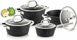 Tescoma PRESIDENT Stone zestaw garnków kuchennych, 8 sztuk