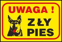 Z-R79 - Znak Uwaga! Zły pies .