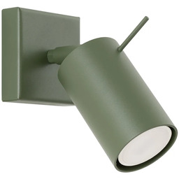 Lumes Oliwkowy kinkiet w loftowym stylu - M062