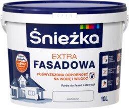 Farba fasadowa Extra Śnieżnobiała 10 l Śnieżka