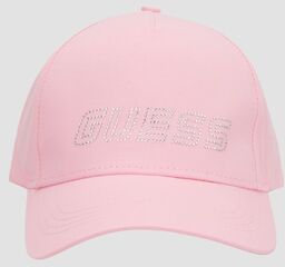 GUESS Różowa damska czapka z daszkiem
