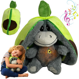 Szumiący Osiołek 2w1 Uspokajacz Maskotka Przytulanka Oddychająca Szumiąca