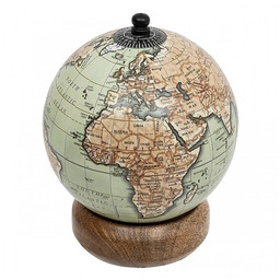 Pakamera Globus Dekoracyjny Podstawa z Drewna Mango Ø