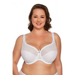 Biustonosz półusztywniany 1058 Sonia Maxi Biały Gaia