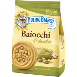 Mulino Bianco Baiocchi Pistacchio - włoskie ciastka 240g