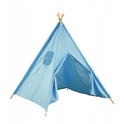 Namiot domek Teepee tipi 100x100x120 cm niebieski Domarex