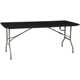 SASKA GARDEN Stół cateringowy 1075266 Prostokątny Czarny