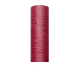 Tiul gładki bordowy - 15 cm x 9