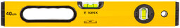 Poziomnica aluminiowa typ 600, 40 cm, 2 libelle