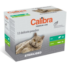 CALIBRA Cat Premium Sterilised Multipack 12x100g