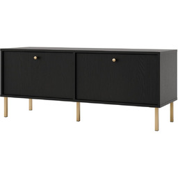Szafka RTV Tokyo 2 Czarny 120 cm (2K