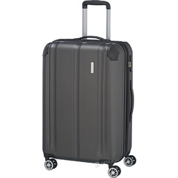 Walizka średnia poszerzana Travelite City 68 cm antracytowa