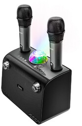 Karaoke Zestaw Bezprzewodowy Głośnik + 2 Bezprzewodowe Mikrofony