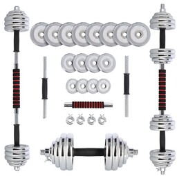 SZTANGIELKI-SZTANGA W WALIZCE CHROM 2x15KG STC30 HMS OUTLET
