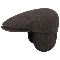 Kaszkiet Kent Wool z Nausznikami by Stetson, brązowy,