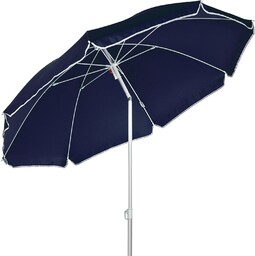 NIEBIESKI PARASOL PLAŻOWY 160CM ŁAMANY OGRODOWY