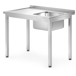 Stół ze zlewem prawy 1000x700x850 roboczy gastronomiczny ze