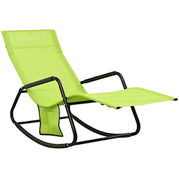 Edinos Jasnozielony leżak ogrodowy bujany F6-G26