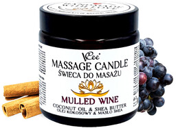 Nawilżająca świeca do masażu VCee 80g - Mulled