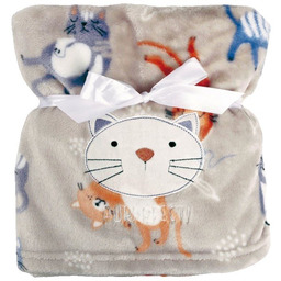 Kocyk dziecięcy 75x100 Ricco beżowy biały z mikrofibry