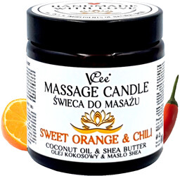 Nawilżająca świeca do masażu VCee 80g - sweet