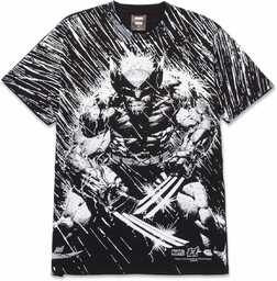 t-shirt męski HUF WOLVERINE RAIN TEE Black