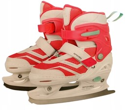 Łyżwy Figurowe Regulowane Spokey Crystal Rozmiar 31-34 Pink
