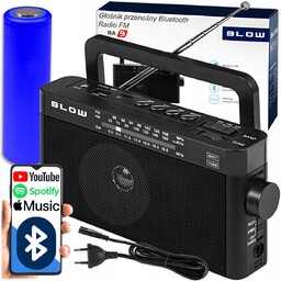 GŁOŚNIK BLUETOOTH RETRO RADIO PRZENOŚNE KUCHENNE AKUMULATOR USB