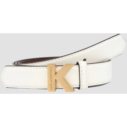 KARL LAGERFELD Biały damski pasek K/lock 75
