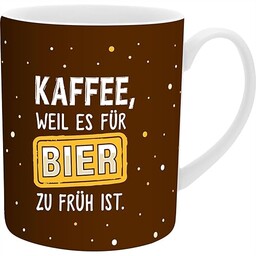Filiżanka XL dla mężczyzn z napisem "Kawa, bo