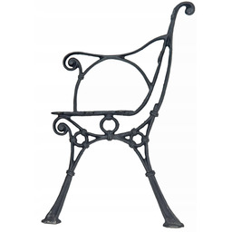 Noga do ławki żeliwna retro z podłokietnikiem