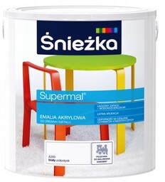 Śnieżka Supermal Emalia Akrylowa A300 Biała 2.5L
