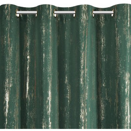 EUROFIRANY Zasłona Libi 140 x 250 cm Zielono-złoty