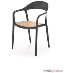 Krzesło K-530 Halmar Czarny + naturalny